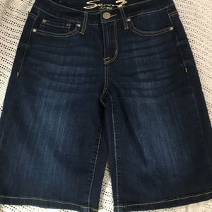Seven dark wash shorts- NWOT